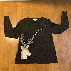 Loft Reindeer Sweater Small